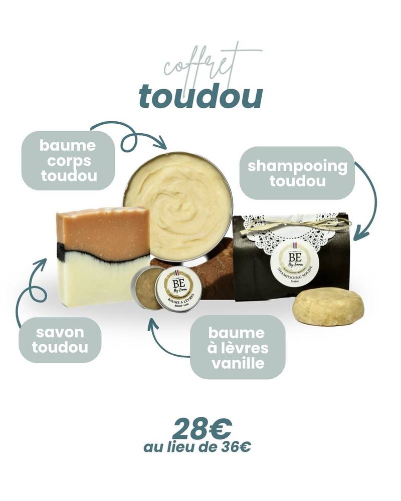 coffret toudou - soins peau Détail du coffret Toudou - soins peau